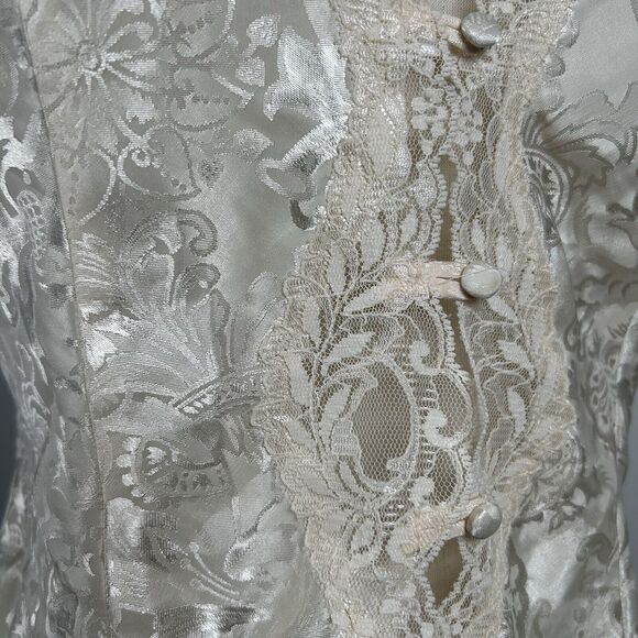 Victoria’s Secret Gold Label Serena Jacquard Lace Top Women's Size Medium - Picture 4 of 9